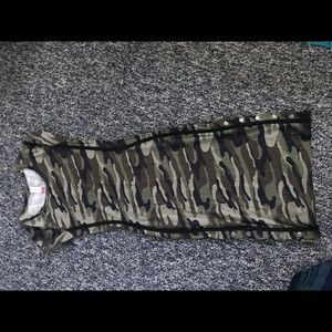 Camo slim dress
